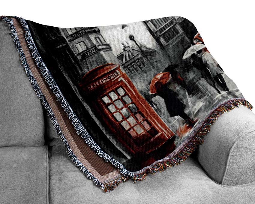 Iconic London Streets Woven Blanket