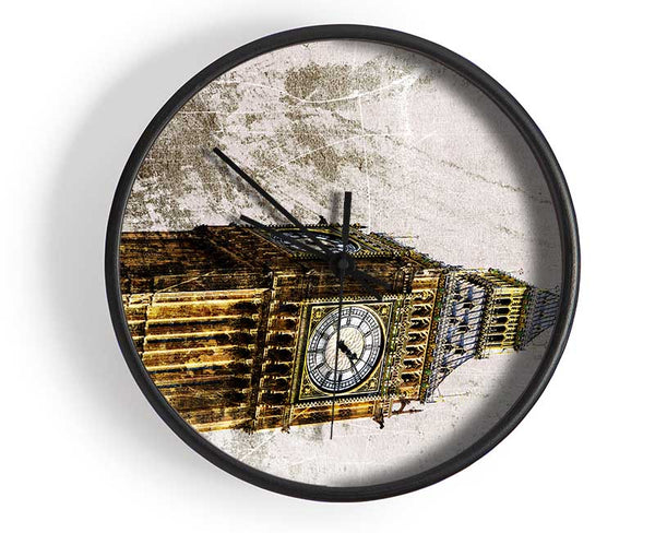 Golden Big Ben Clock - Wallart-Direct UK