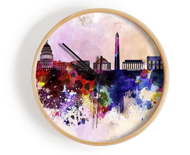 Washington DC Clock - Wallart-Direct UK