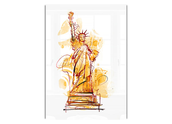 Golden Statue of Liberty