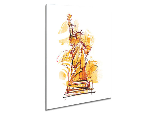 Golden Statue of Liberty