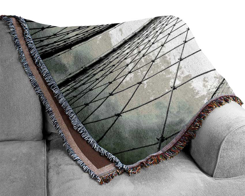 Brooklyn Bridge Arches Woven Blanket