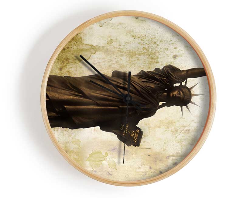 Vintage Statue of Liberty Clock - Wallart-Direct UK