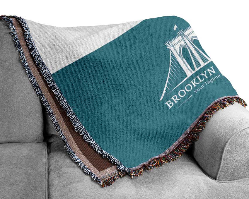 Brooklyn Bridge Design Woven Blanket