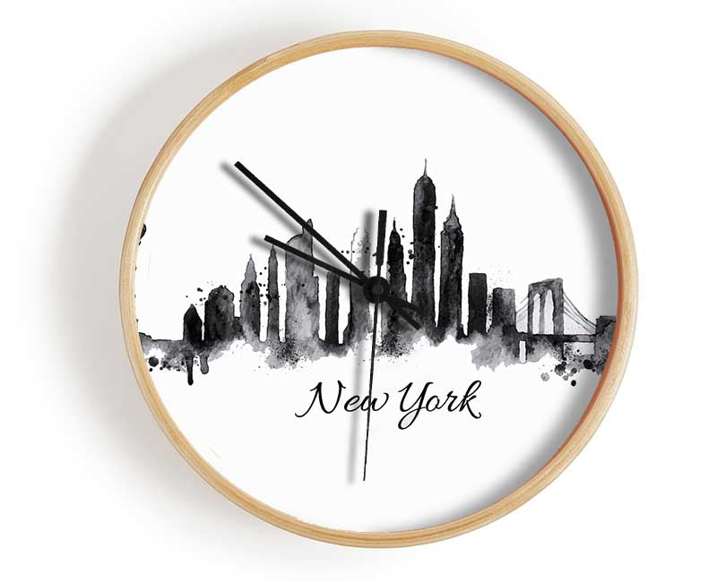 Outline Of The City 10 Clock - Wallart-Direct UK