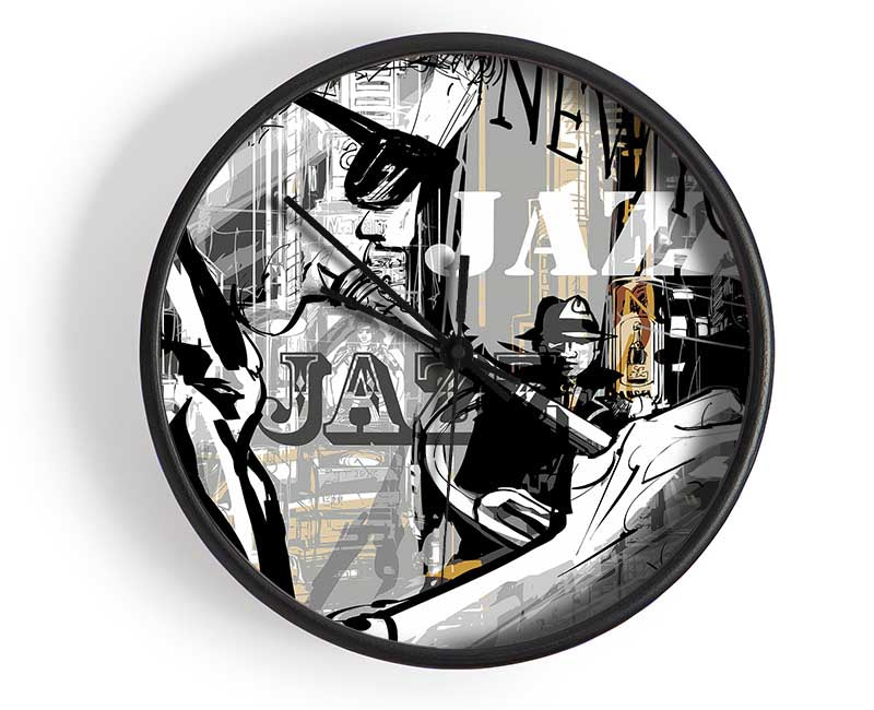 Jazz In NYC Clock - Wallart-Direct UK