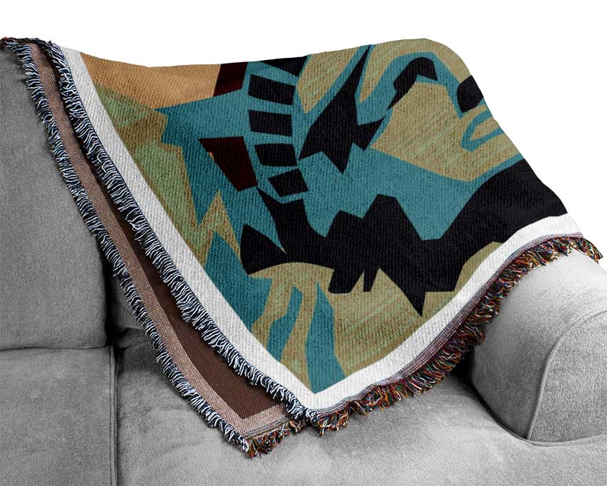 Funky Statue of Liberty Woven Blanket