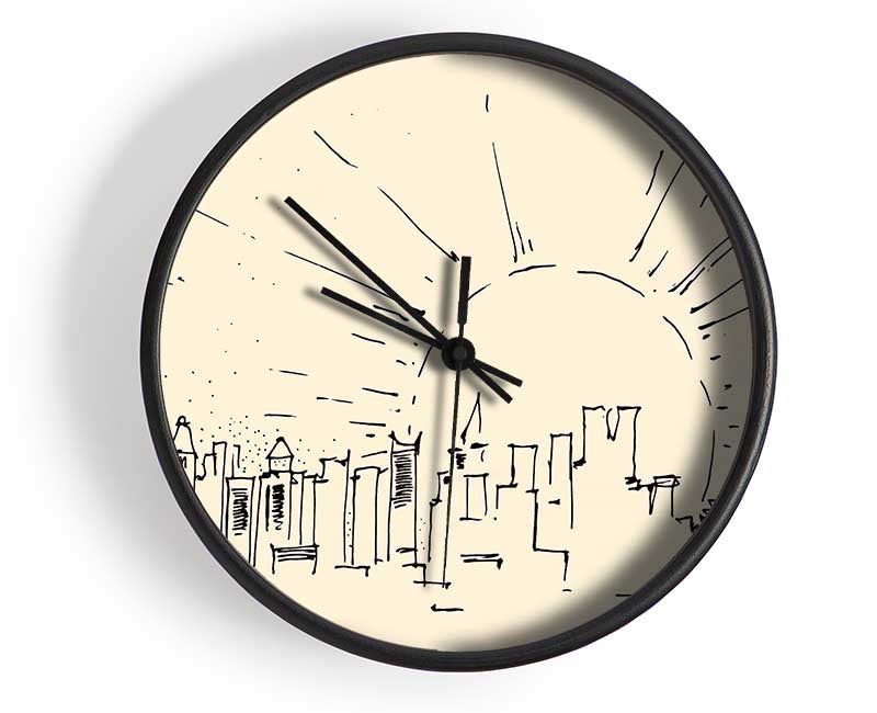 Outline Of The City 7 Clock - Wallart-Direct UK