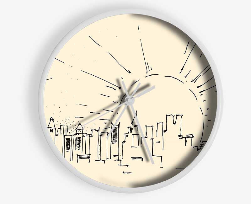 Outline Of The City 7 Clock - Wallart-Direct UK