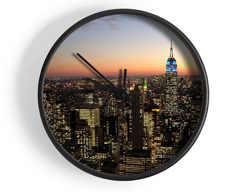 NYC The City That Never Sleeps Clock - Wallart-Direct UK