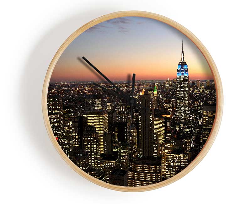 NYC The City That Never Sleeps Clock - Wallart-Direct UK