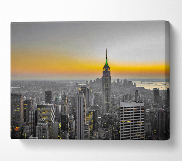 Picture of Golden Canvas Print Wall Art