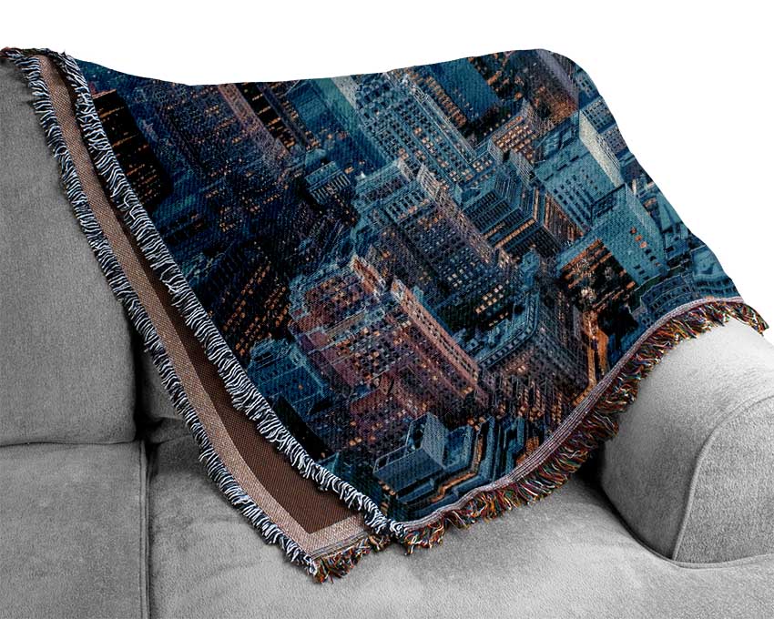 City Blues 1 Woven Blanket