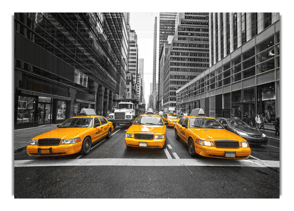 Yellow Taxi Cabs In NYC