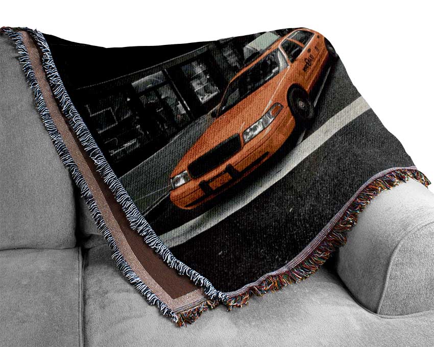 Yellow Taxi Cabs In NYC Woven Blanket