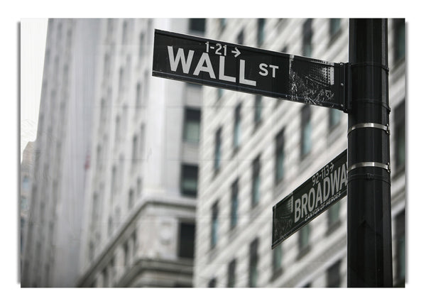 Wall Street And Broadway Signs