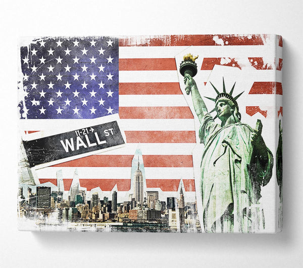 Picture of Montage Of NYC Canvas Print Wall Art