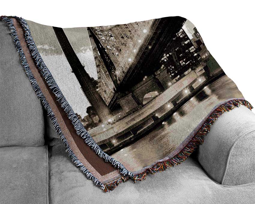 Queensboro Bridge Twilight Woven Blanket