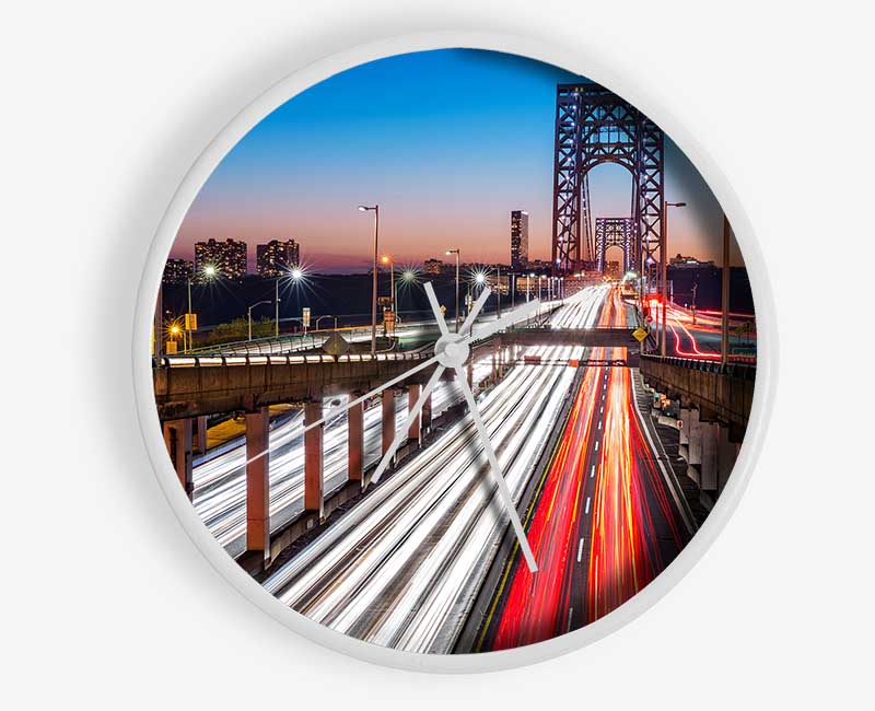 George Washington Bridge Clock - Wallart-Direct UK