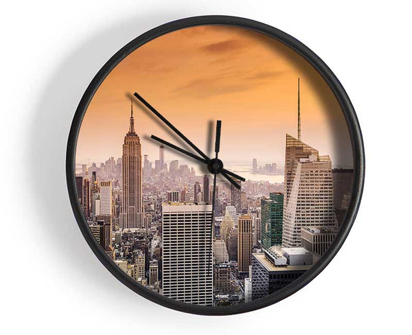 East River Sunrise Clock - Wallart-Direct UK