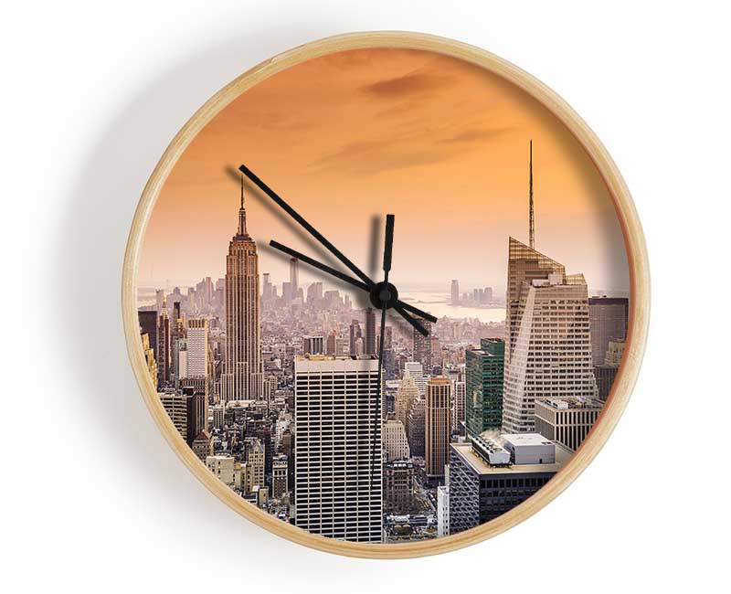 East River Sunrise Clock - Wallart-Direct UK