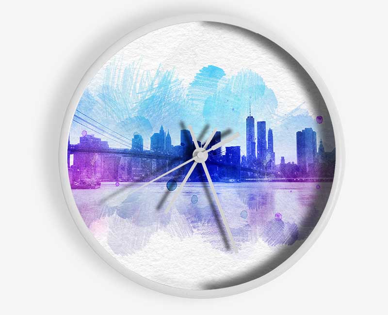 Retro NYC Clock - Wallart-Direct UK