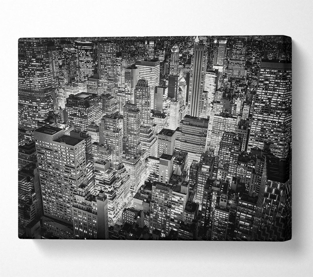 Picture of Looking Down On The Big Apple Canvas Print Wall Art