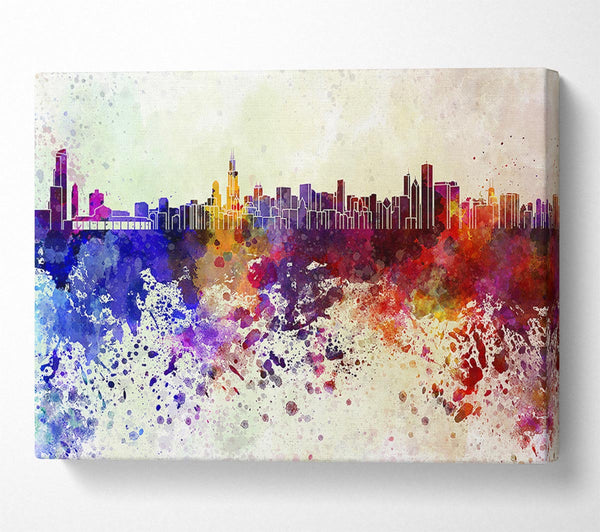 Picture of Rainbow Splash 1 Canvas Print Wall Art