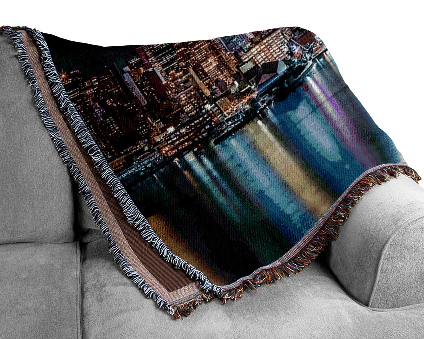 Reflections From The Big Apple Woven Blanket