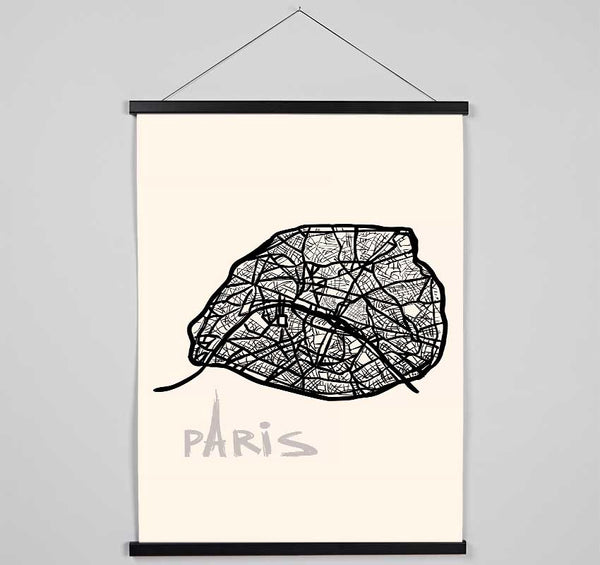 Map Of The City 9 Hanging Poster - Wallart-Direct UK