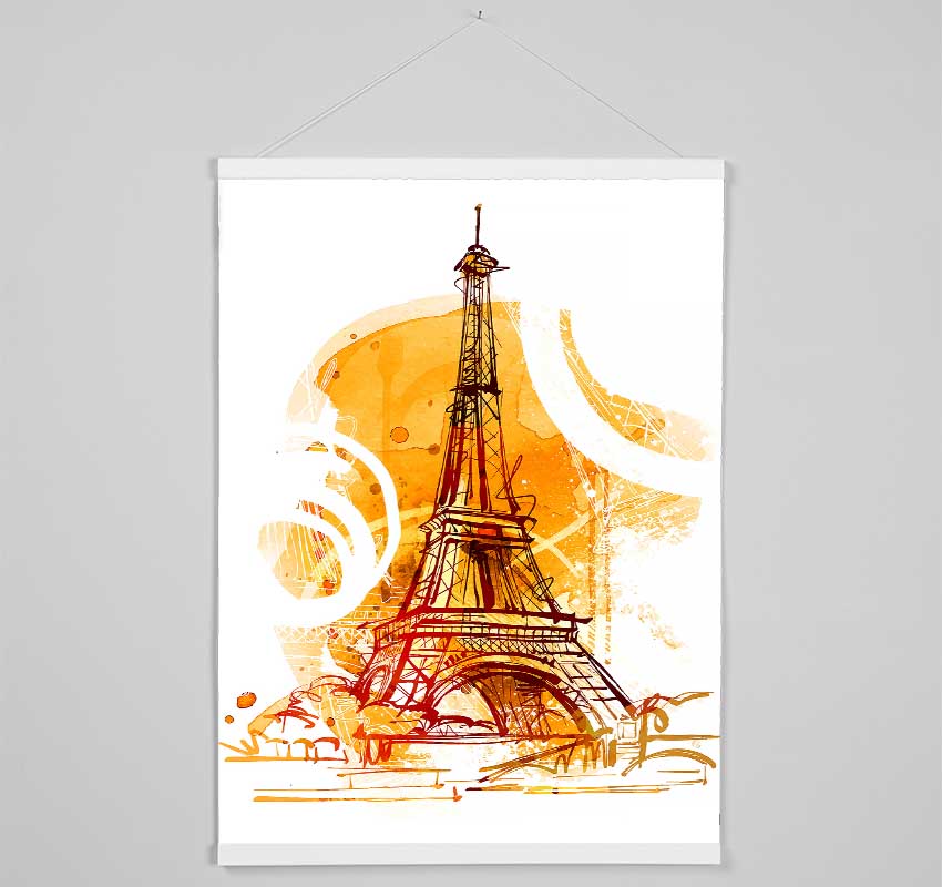 Eiffel Tower Love 5 Hanging Poster - Wallart-Direct UK