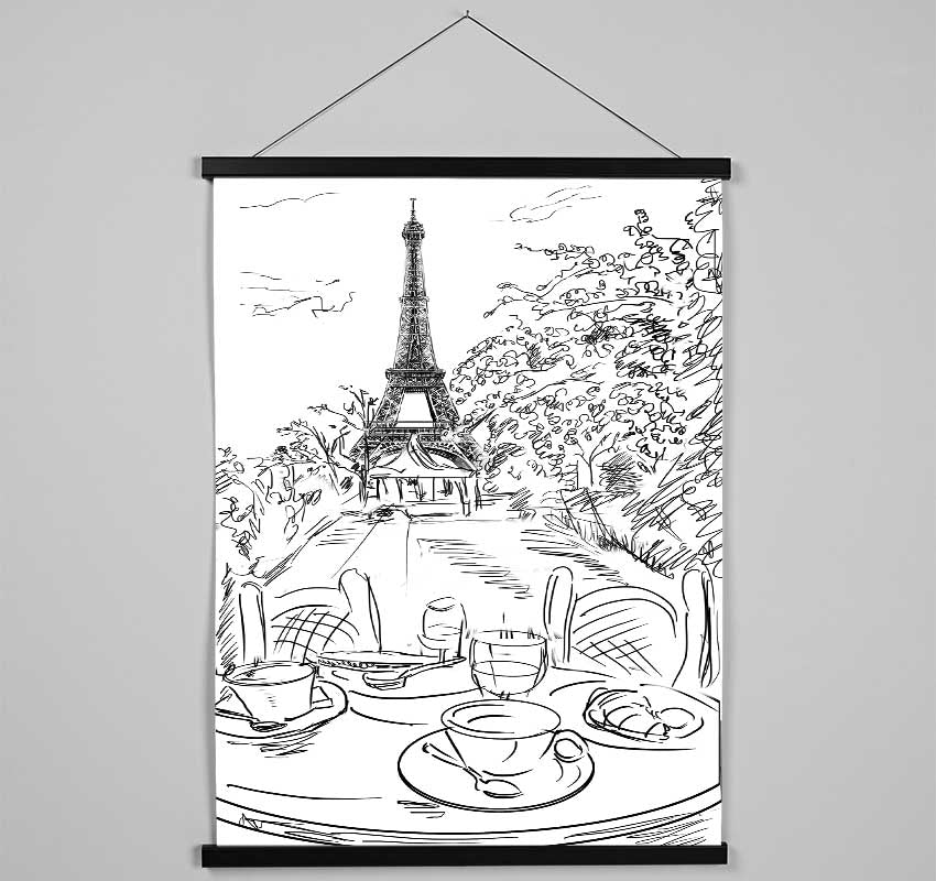 Eiffel Tower Streets 5 Hanging Poster - Wallart-Direct UK