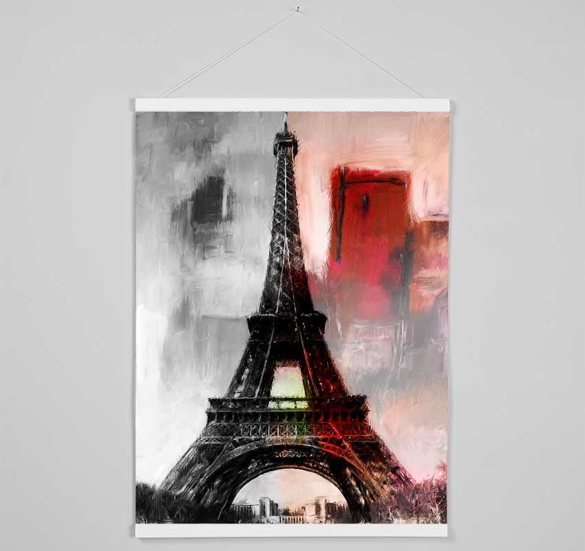 Eiffel Tower Retro 9 Hanging Poster - Wallart-Direct UK