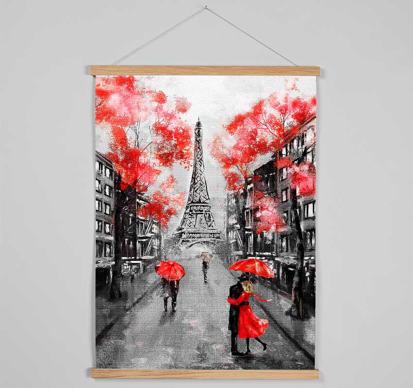 Eiffel Tower Streets 17 Hanging Poster - Wallart-Direct UK