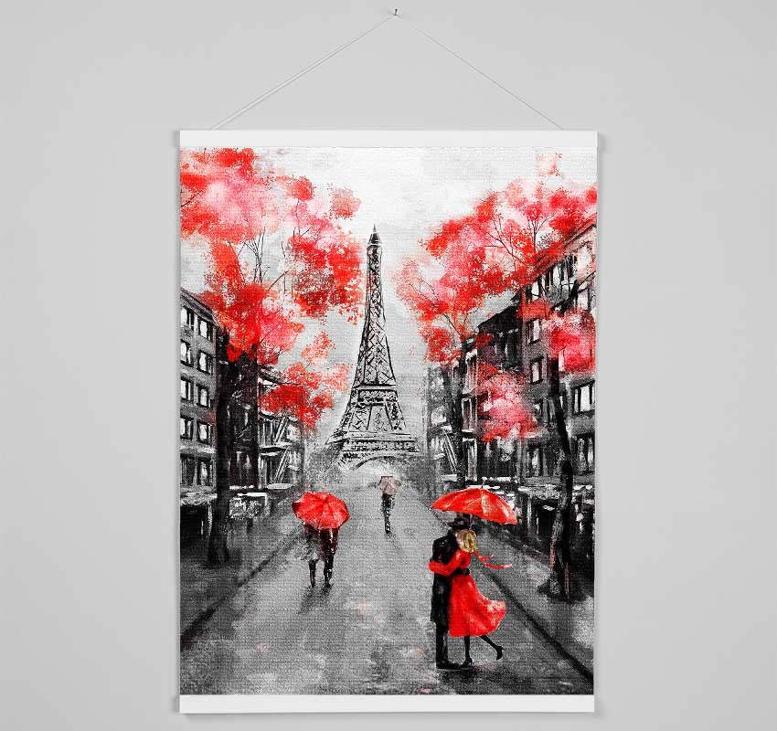 Eiffel Tower Streets 17 Hanging Poster - Wallart-Direct UK