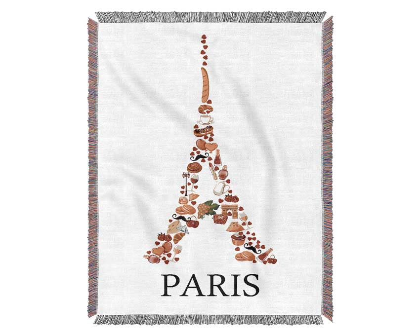 Eiffel Tower Delights Woven Blanket