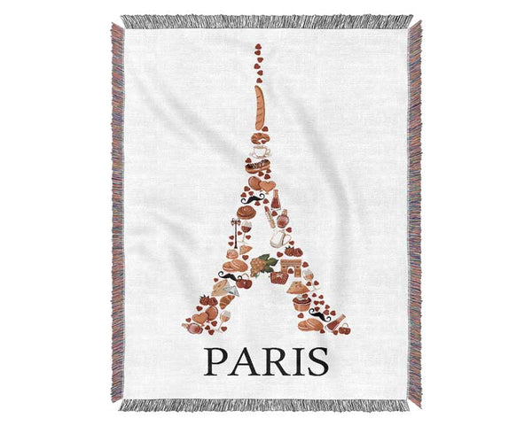 Eiffel Tower Delights Woven Blanket