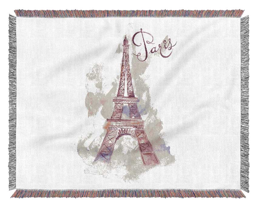 Eiffel Tower Chic 1 Woven Blanket