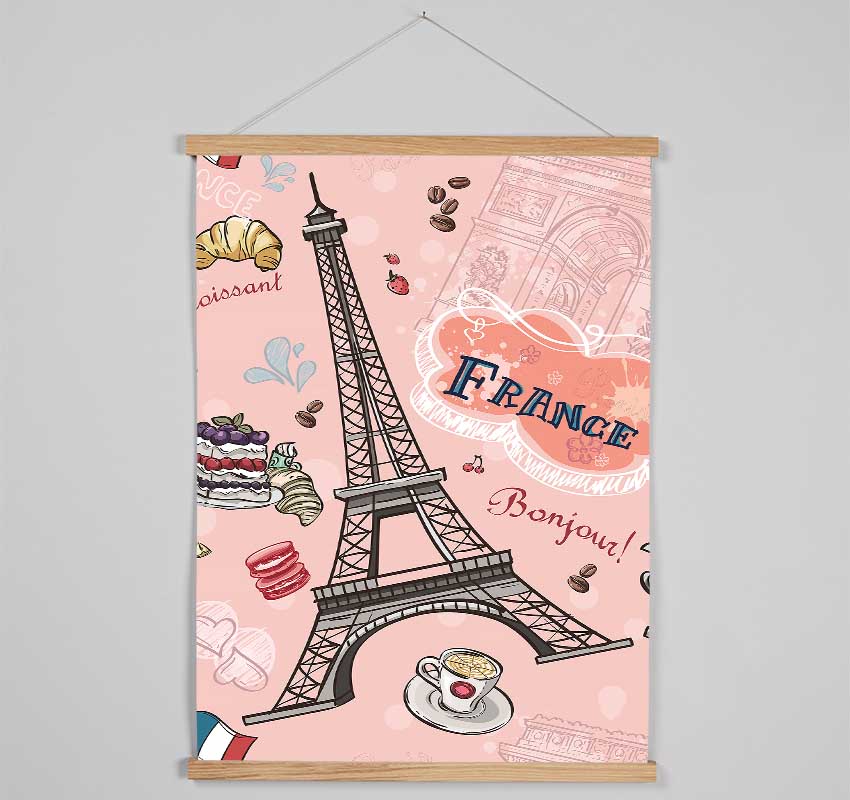 Eiffel Tower Chic 2 Hanging Poster - Wallart-Direct UK