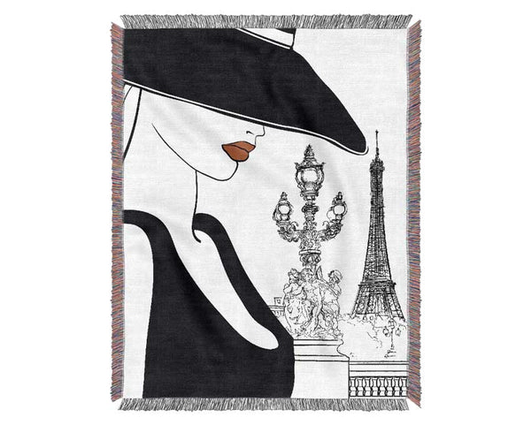 Eiffel Tower Chic 3 Woven Blanket