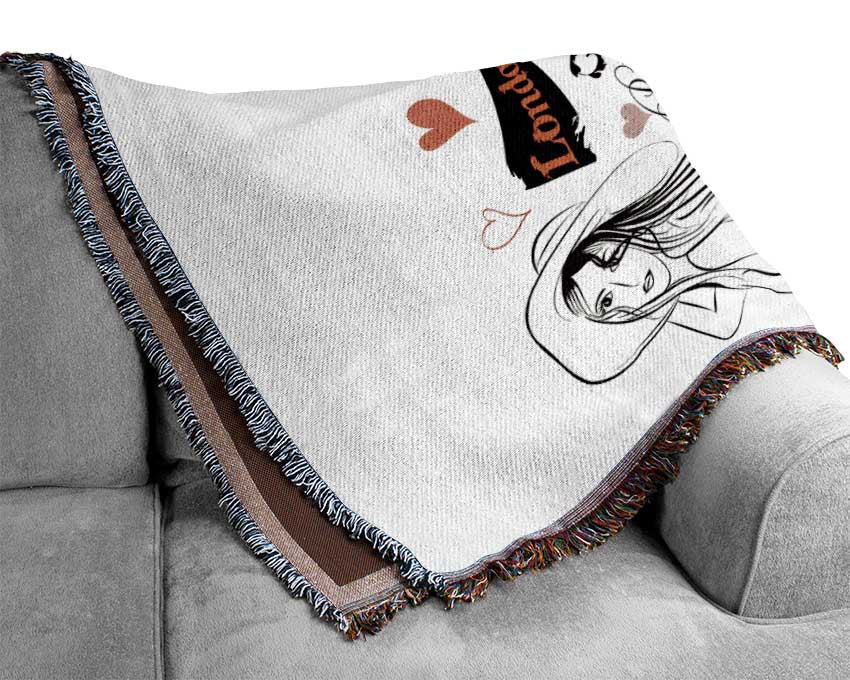 Eiffel Tower Chic 5 Woven Blanket