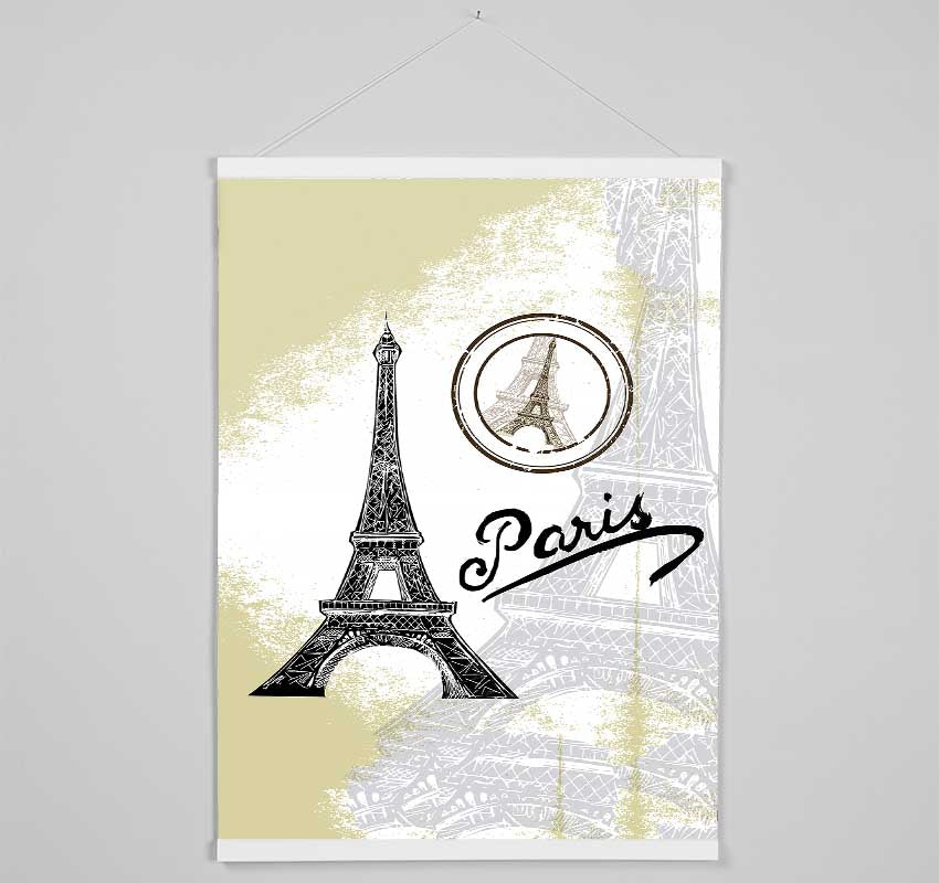 Eiffel Tower Hanging Poster - Wallart-Direct UK