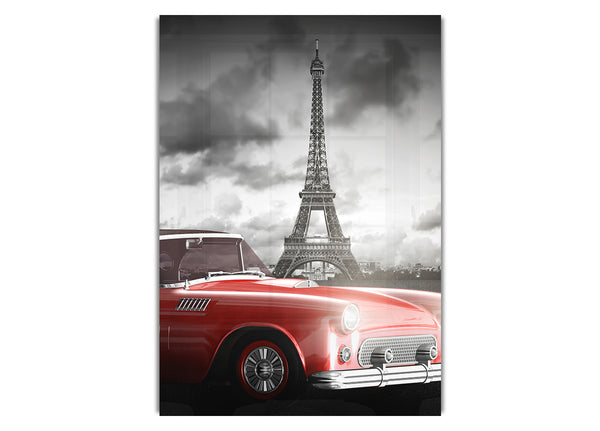 Eiffel Tower Retro Car