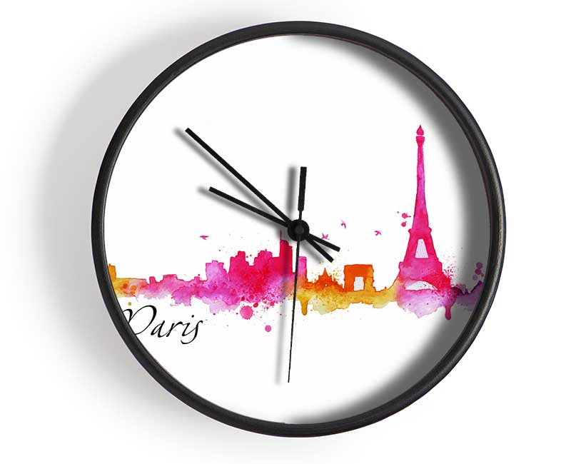 Eiffel Tower France 3 Clock - Wallart-Direct UK