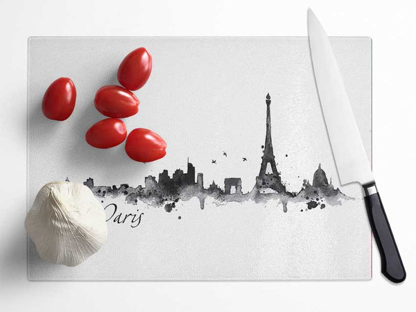 Eiffel Tower France 2 Glass Chopping Board