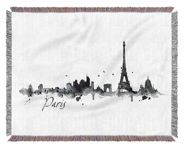 Eiffel Tower France 2 Woven Blanket