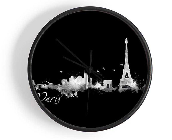 Eiffel Tower France 4 Clock - Wallart-Direct UK