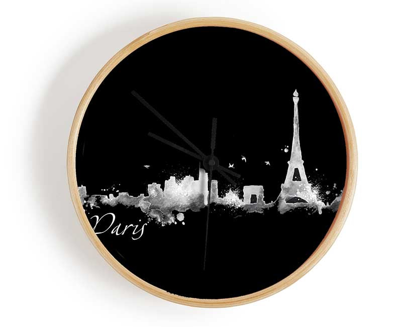 Eiffel Tower France 4 Clock - Wallart-Direct UK