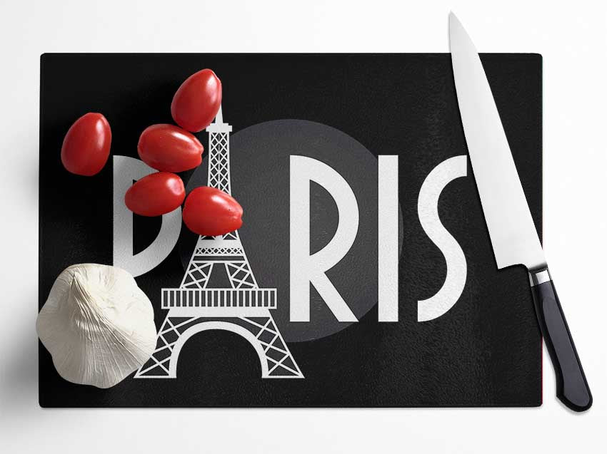 Eiffel Tower France 7 Glass Chopping Board