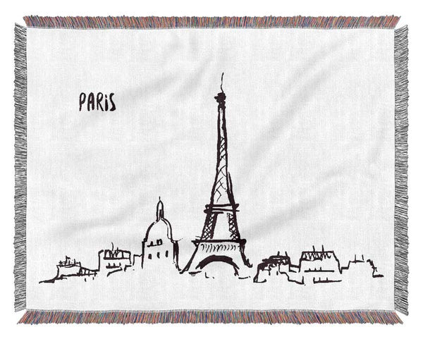 Eiffel Tower France 5 Woven Blanket